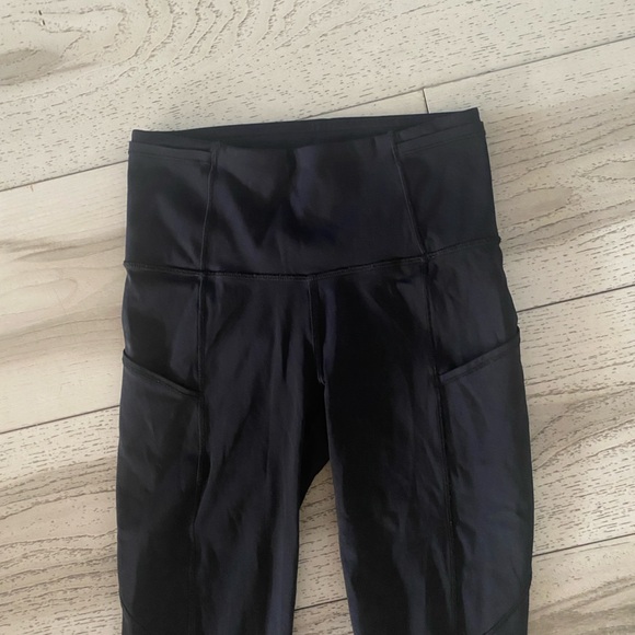 Lululemon Black Fast & Free Crop II 19” - Picture 7 of 13